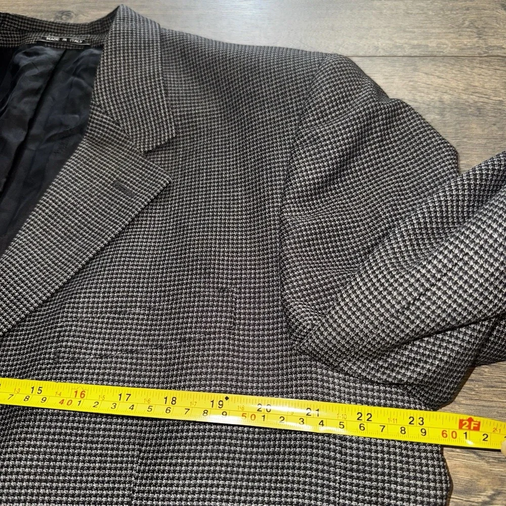 Vtg Bernini Mens Sz 44L Blazer Italy Made Sports Coat Suit Jacket Silk‎ Textured